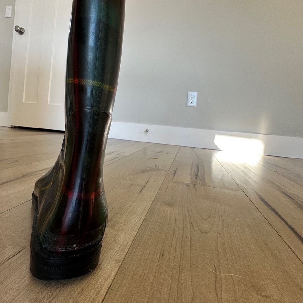Ralph Lauren Plaid Rain Boots 11 - Picture 5 of 5